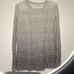 St. John's Bay Gray Cable Knit Sweater